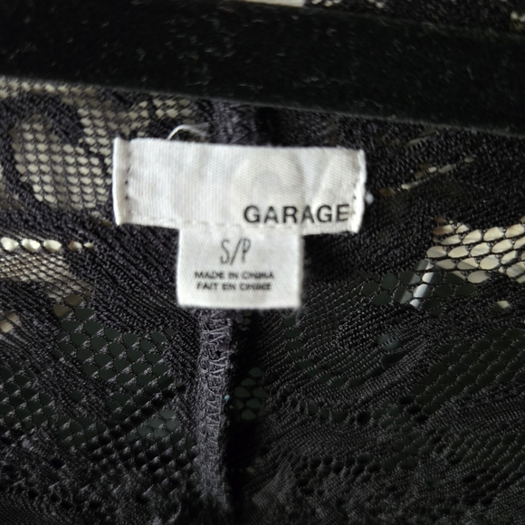 Garage Black Lace Skater Y2k Goth Mini Dress ~ Small - Picture 3 of 5